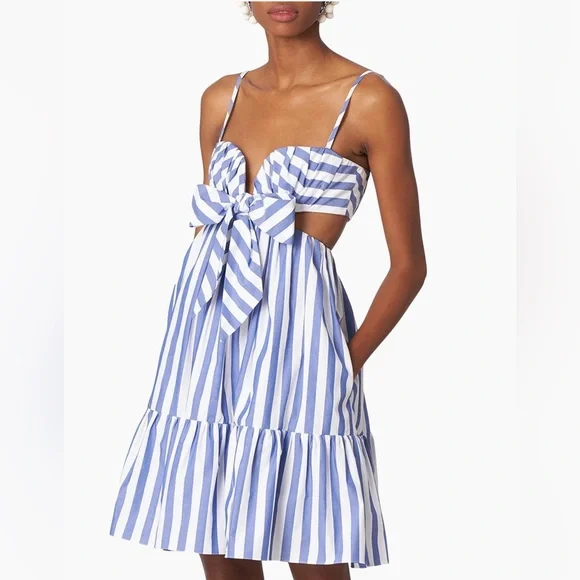 Carolina Herrera | Dresses | Carolina Herrera Stripe Bow Cut Out A Line Dress | Poshmark Carolina Herrera | Dresses | Carolina Herrera Stripe Bow Cut Out A Line Dress | Poshmark